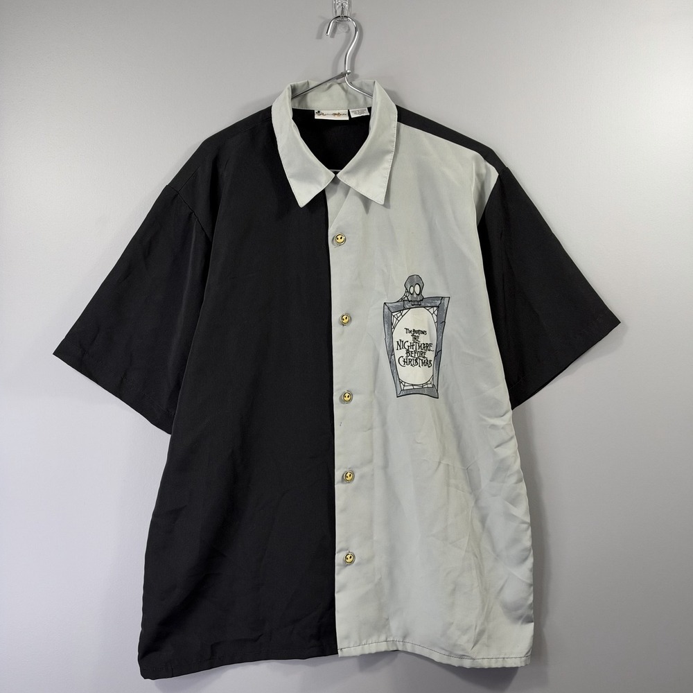 Vintage Walt Disney World Shirt Mens Medium Black Nightmare Before Christmas